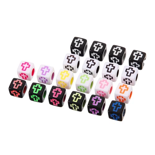 Hohopeti 1 Schachtel Acrylperlen mit Kreuzmuster Lose Spacer Beads für DIY Armbänder und Ohrringe Praktische Bastelperlen für Schmuckherstellung und Kreative Projekte Hohopeti 1 Schachtel Acrylperlen mit Kreuzmuster Lose Spacer Beads für DIY Armbänder und Ohrringe Praktische Bastelperlen für Schmuckherstellung und Kreative Projekte von Hohopeti