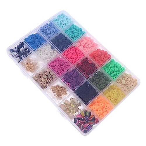 Hohopeti 1 Schachtel Bunte Polymer Clay Perlen Box DIY Bastelperlen für Armband und Halskette Schmuckherstellung mit Weichen Tonperlen Vielseitig für Kreative Schmuckgestaltung Hohopeti 1 Schachtel Bunte Polymer Clay Perlen Box DIY Bastelperlen für Armband und Halskette Schmuckherstellung mit Weichen Tonperlen Vielseitig für Kreative Schmuckgestaltung von Hohopeti