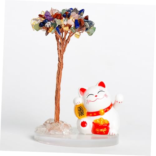 Hohopeti 1 Schachtel Unregelmäßige Naturstein-perlen DIY Schmucksteine für Kristallbaum Basteln Gebohrte Naturstein Chips für Handgemachte Lebensbaum Deko von Hohopeti