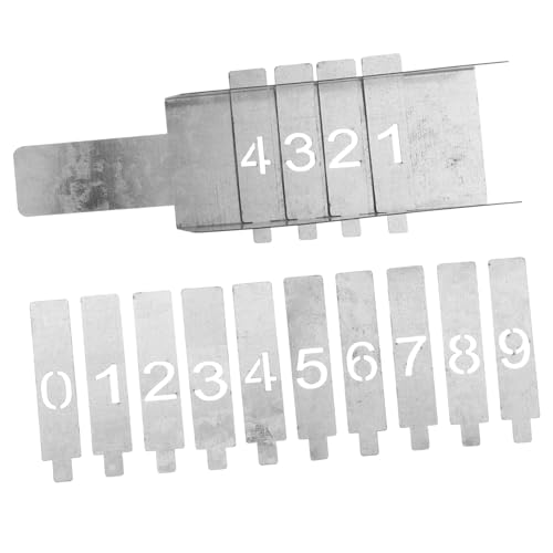 Hohopeti 1 Set Zahlen-malvorlagen, Malschablone, Malformen, Graffiti-schablonen, Waschbare Zeichenvorlagen, Ausgehöhlte Vorlagen von Hohopeti