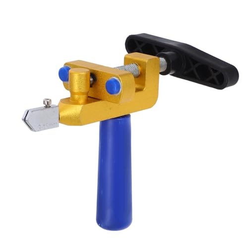 Hohopeti 1 Set manueller Glasschneider – 2-in-1 tragbarer Fliesenschneider, leichtes manuelles Werkzeug für Heimwerker-Bodenfliesen, Badezimmerfliesen, Mosaik und Zuhause von Hohopeti