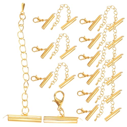 Hohopeti 10 Sätze Sliding Tube Clasps Schmuckverschluss DIY Zubehör Armband Verschlussclips für Einfache Rostfreie Verbindung von Schmuckkomponenten Hohopeti 10 Sätze Sliding Tube Clasps Schmuckverschluss DIY Zubehör Armband Verschlussclips für Einfache Rostfreie Verbindung von Schmuckkomponenten von Hohopeti