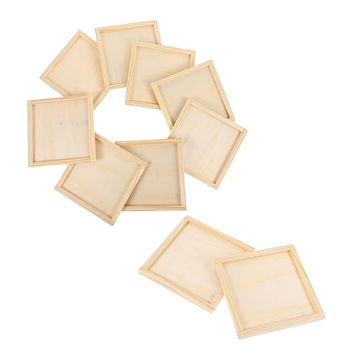 Hohopeti 10 Stück DIY Holz Bilderrahmen Unvollendete für Kreative Bastelprojekte Wasserfarben für Fotos Kunstwerke und Dekoration Hohopeti 10 Stück DIY Holz Bilderrahmen Unvollendete für Kreative Bastelprojekte Wasserfarben für Fotos Kunstwerke und Dekoration von Hohopeti