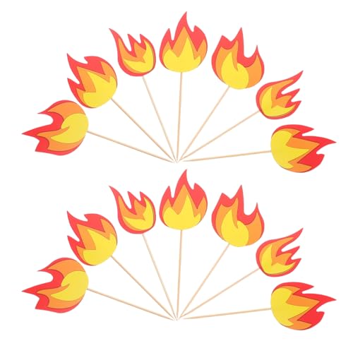 Hohopeti 10 Stück Feuerwehrauto Kuchendekoration Feuerwehrmann Happy Birthday Kuchenaufsatz Feuerwehrauto Geburtstagsteller Partydekorationen Feuerwehrmann von Hohopeti