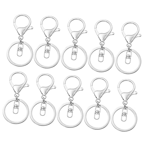 Hohopeti 10 Stück Hummerschere slico pinsetette key fob schlüsselablage automatten Kette Geldbörse schwenkbarer Auslöseclip Schließe abnehmbar Schlüsselanhänger Schlüsselbundzubehör Metall Hohopeti 10 Stück Hummerschere slico pinsetette key fob schlüsselablage automatten Kette Geldbörse schwenkbarer Auslöseclip Schließe abnehmbar Schlüsselanhänger Schlüsselbundzubehör Metall von Hohopeti