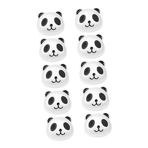 Hohopeti 10 Stück Panda-design Lose Perlen Haar-accessoire Dekorative Charms Für Die Schmuckherstellung von Hohopeti