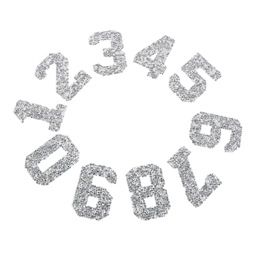 Hohopeti 10 Stück Strass-zahlen-aufnäher: 0–9 Zahlen-aufbügler, Diy-applikationen Für Kleidung, Dekoration Für Hüte, Taschen, Jeans, Schuhe, Hemden Hohopeti 10 Stück Strass-zahlen-aufnäher: 0–9 Zahlen-aufbügler, Diy-applikationen Für Kleidung, Dekoration Für Hüte, Taschen, Jeans, Schuhe, Hemden von Hohopeti
