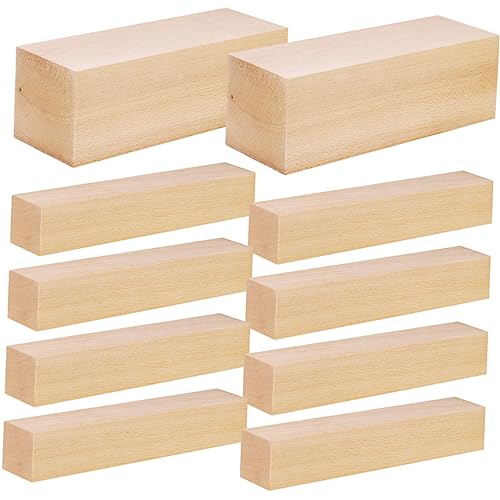 Hohopeti 10 Stück Teiliges Basswood Schnitzholz Ungeschnittene Lindenholz Blöcke in Zwei für Whittling Holzschnitzen und Kreative DIY Projekte für Anfänger und Profis Hohopeti 10 Stück Teiliges Basswood Schnitzholz Ungeschnittene Lindenholz Blöcke in Zwei für Whittling Holzschnitzen und Kreative DIY Projekte für Anfänger und Profis von Hohopeti