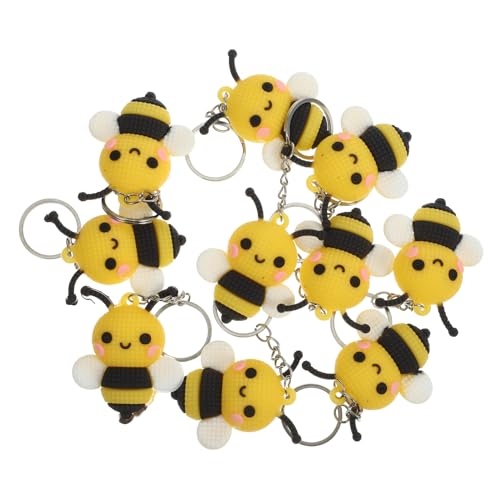 Hohopeti 10 Stück Teiliges Bienen Schlüsselanhänger Kreativer Bienen Anhänger Langlebig Leicht Kompakt als Party Deko und für Familie und Freunde Hohopeti 10 Stück Teiliges Bienen Schlüsselanhänger Kreativer Bienen Anhänger Langlebig Leicht Kompakt als Party Deko und für Familie und Freunde von Hohopeti