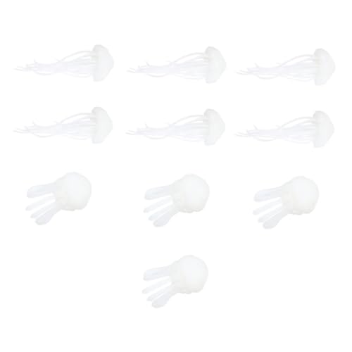 Hohopeti 10 Stück Teiliges DIY Epoxidharz Füllmaterial Quallen Motive Handgefertigte Bastelaccessoires für Schmuck Schlüsselanhänger und Handydekoration von Hohopeti
