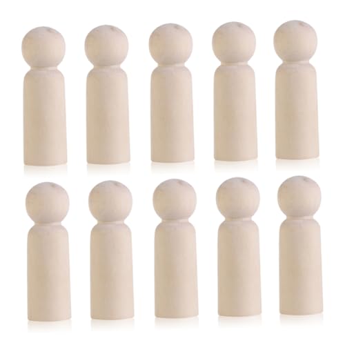 Hohopeti 10 Stück Teiliges DIY Holzfiguren zum Bemalen Blanko Holzpuppen als Hochzeitstorten Deko Individuell Gestaltbare Brautpaar Figuren für Personalisierte Cake Topper und Hohopeti 10 Stück Teiliges DIY Holzfiguren zum Bemalen Blanko Holzpuppen als Hochzeitstorten Deko Individuell Gestaltbare Brautpaar Figuren für Personalisierte Cake Topper und von Hohopeti