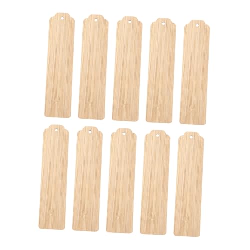 Hohopeti 10 Stück Teiliges DIY Lesezeichen aus Holz mit Glatten Kanten und Rundem Eckdesign zum Beschriften Bemalen und Dekorieren für Bastelprojekte Partys und Geschenke Geeignet Hohopeti 10 Stück Teiliges DIY Lesezeichen aus Holz mit Glatten Kanten und Rundem Eckdesign zum Beschriften Bemalen und Dekorieren für Bastelprojekte Partys und Geschenke Geeignet von Hohopeti