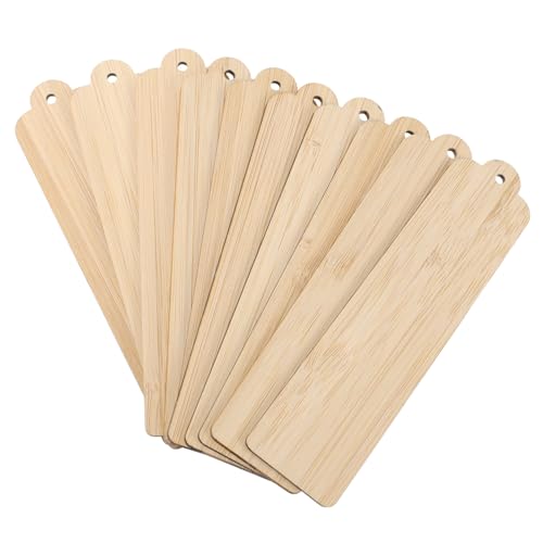 Hohopeti 10 Stück Teiliges DIY Lesezeichen aus Unbehandeltem Holz Basteln und Bemalen Kreative Holzanhänger für Schlüsselanhänger Partydekoration und Personalisierte Geschenke Hohopeti 10 Stück Teiliges DIY Lesezeichen aus Unbehandeltem Holz Basteln und Bemalen Kreative Holzanhänger für Schlüsselanhänger Partydekoration und Personalisierte Geschenke von Hohopeti