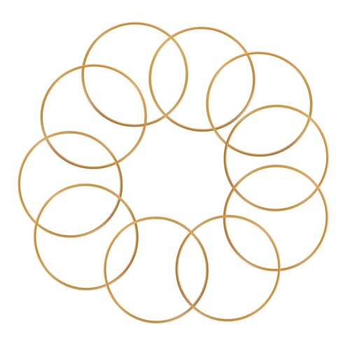 Hohopeti 10 Stück Teiliges DIY Metallringe aus Eisen Stabile Bastelringe für Kränze Pflanzenhalter Langlebige und Formstabile Drahtringe für Vielseitige Dekorationen und Handarbeiten Hohopeti 10 Stück Teiliges DIY Metallringe aus Eisen Stabile Bastelringe für Kränze Pflanzenhalter Langlebige und Formstabile Drahtringe für Vielseitige Dekorationen und Handarbeiten von Hohopeti