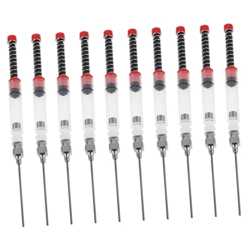 Hohopeti 10 Stück Teiliges Eu standard Füllfederhalter Tintenabsorber Kunststoff Metall Langlebig Ergonomisch Installieren und Entfernen Tintennachfüllhilfe für Füller von Hohopeti