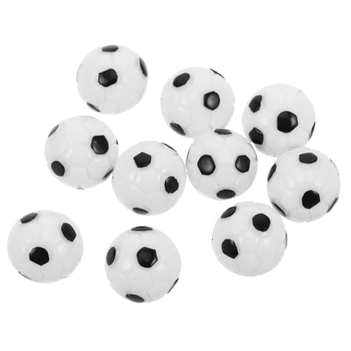 Hohopeti 10 Stück Teiliges Fußball Anhänger Resin Charms mit Realistischem Design Leichte Miniatur Fußball Perlen für DIY Schmuckherstellung Armbänder Halsketten Schlüsselanhänger Zubehör von Hohopeti