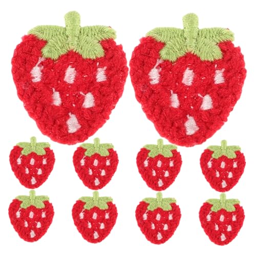 Hohopeti 10 Stück Teiliges Gestickte Erdbeer Patches zum Aufbügeln Kleine Fruchtige Applikationen für Hosen Mäntel Socken Diy Kleidung Accessoires und Kreative Nähprojekte Hohopeti 10 Stück Teiliges Gestickte Erdbeer Patches zum Aufbügeln Kleine Fruchtige Applikationen für Hosen Mäntel Socken Diy Kleidung Accessoires und Kreative Nähprojekte von Hohopeti
