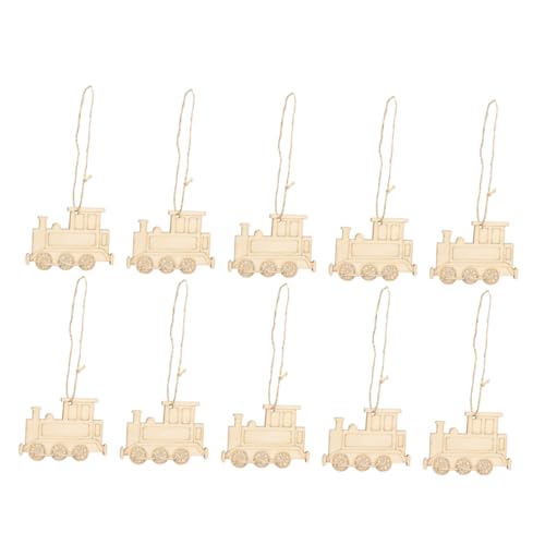 Hohopeti 10 Stück Teiliges Hängende Holzscheiben Zugkopf Blanke Holzzug Anhänger für DIY Basteln Glatte Holzrohlinge Natürliche Holzzug Dekoration für Kreative Handarbeiten von Hohopeti