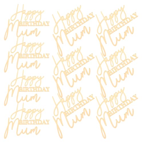 Hohopeti 10 Stück Teiliges Happy Birthday Mom Cake Topper Vielseitige Geburtstagskuchendekoration für Muttertags Frauengeburtstagsfeiern Stilvolle Partyaccessoires für Hohopeti 10 Stück Teiliges Happy Birthday Mom Cake Topper Vielseitige Geburtstagskuchendekoration für Muttertags Frauengeburtstagsfeiern Stilvolle Partyaccessoires für von Hohopeti