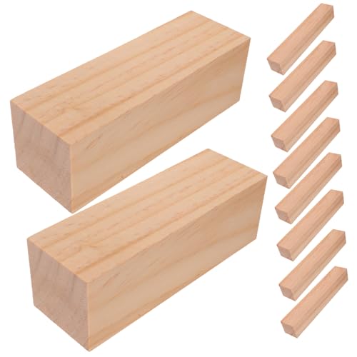 Hohopeti 10 Stück Teiliges Holzblöcke zum Schnitzen Unbehandelte Holzklötzchen in Zwei Feine Maserung Vielseitig für DIY Holzhandwerk Basteln Schnitzen Kreative Holzdeko für Anfänger Hohopeti 10 Stück Teiliges Holzblöcke zum Schnitzen Unbehandelte Holzklötzchen in Zwei Feine Maserung Vielseitig für DIY Holzhandwerk Basteln Schnitzen Kreative Holzdeko für Anfänger von Hohopeti