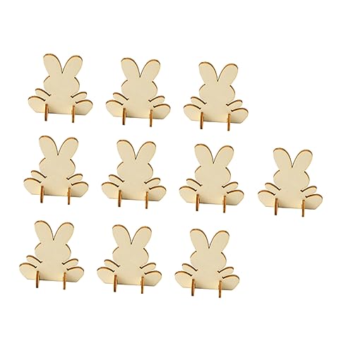 Hohopeti 10 Stück Teiliges Holzhasen Deko Natürliche Holzverarbeitung Präzise Geschnitten DIY Osterhasen Bastelset für Zuhause Laden und Osterparty Kaninchen Ornament für Warme Atmosphäre Hohopeti 10 Stück Teiliges Holzhasen Deko Natürliche Holzverarbeitung Präzise Geschnitten DIY Osterhasen Bastelset für Zuhause Laden und Osterparty Kaninchen Ornament für Warme Atmosphäre von Hohopeti