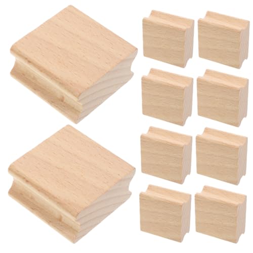 Hohopeti 10 Stück Teiliges Leere Buchenholzstempel mit Nut für Präzises DIY schnitzen Vielseitig für Scrapbooking Handwerk und Individuelle Stempelkreationen Hohopeti 10 Stück Teiliges Leere Buchenholzstempel mit Nut für Präzises DIY schnitzen Vielseitig für Scrapbooking Handwerk und Individuelle Stempelkreationen von Hohopeti