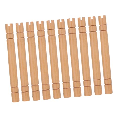 Hohopeti 10 Stück Teiliges Runde Chinesische -griffe aus Naturholz Ergonomisch Rutschfest für Quasten Handgefertigte DIY Holzgriffe für Handfächer Hohopeti 10 Stück Teiliges Runde Chinesische -griffe aus Naturholz Ergonomisch Rutschfest für Quasten Handgefertigte DIY Holzgriffe für Handfächer von Hohopeti