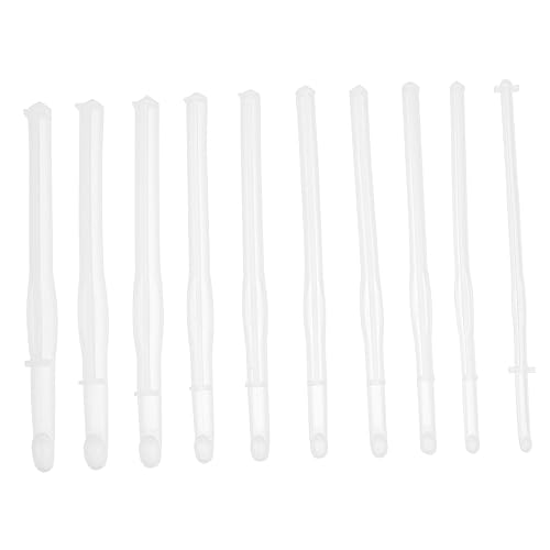 Hohopeti 10 Stück Teiliges Silikonform für DIY Häkelnadeln Flexible und Glatte Epoxidharz Gießformen Spiegelglatte Oberfläche für Anfänger und Handwerk Hohopeti 10 Stück Teiliges Silikonform für DIY Häkelnadeln Flexible und Glatte Epoxidharz Gießformen Spiegelglatte Oberfläche für Anfänger und Handwerk von Hohopeti