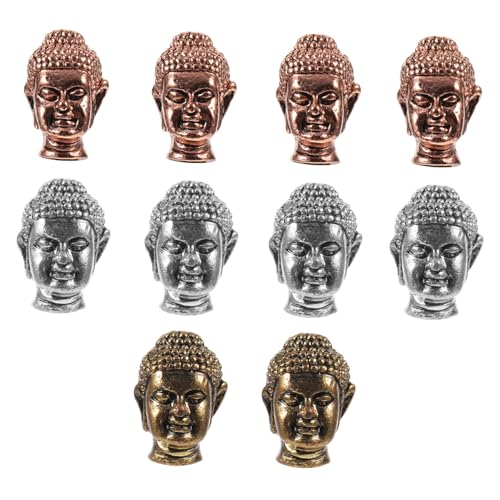 Hohopeti 10 Stück Teiliges Spacer Perlen Buddha Kopf Form Kreative Schmuck Zubehör für DIY Armbänder und Halsketten Langlebig Leicht für Individuelle Handarbeiten Zufällige Zufällige Farbe Hohopeti 10 Stück Teiliges Spacer Perlen Buddha Kopf Form Kreative Schmuck Zubehör für DIY Armbänder und Halsketten Langlebig Leicht für Individuelle Handarbeiten Zufällige Zufällige Farbe von Hohopeti