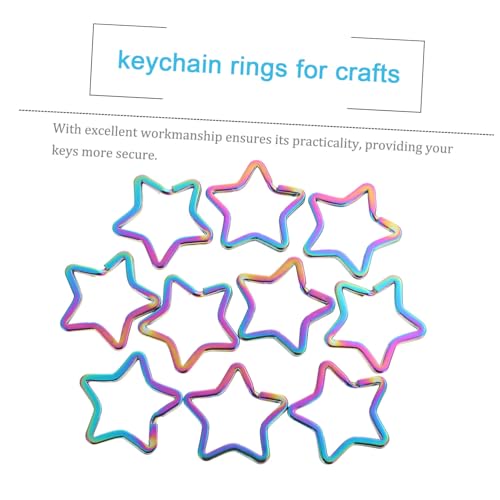 Hohopeti 10 Stück Teiliges Sternförmige Schlüsselringe aus Robustem Eisen Rostfrei für Schlüsselanhänger Rucksack DIY Bastelprojekte und Dekorationen Modisches Design Glatte Oberfläche Hohopeti 10 Stück Teiliges Sternförmige Schlüsselringe aus Robustem Eisen Rostfrei für Schlüsselanhänger Rucksack DIY Bastelprojekte und Dekorationen Modisches Design Glatte Oberfläche von Hohopeti