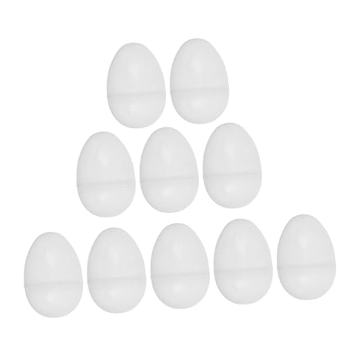 Hohopeti 10 Stück Teiliges Transparente Kunststoff Eier Befüllbare Ostereier mit Drehverschluss Diy Osterdekorationen und für Leere Eier zum Bemalen und Befüllen von Hohopeti