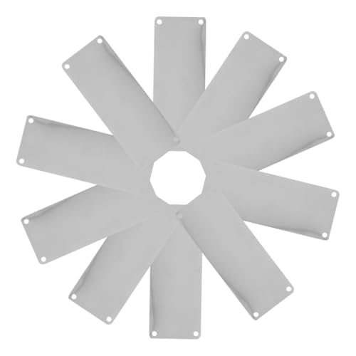 Hohopeti 10 Teiliges Edelstahl Blanko Schild mit Löchern für DIY Namensschilder Gravur Rostfrei Präzise Metallplatte für Büro und Hausschildgestaltung Hohopeti 10 Teiliges Edelstahl Blanko Schild mit Löchern für DIY Namensschilder Gravur Rostfrei Präzise Metallplatte für Büro und Hausschildgestaltung von Hohopeti