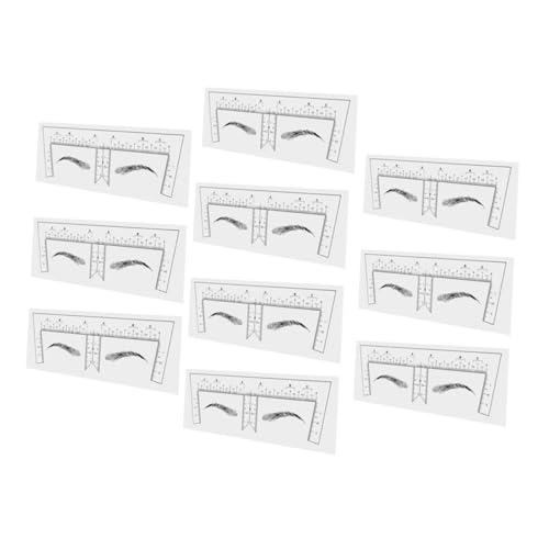 Hohopeti 100 Stück Augenbrauen Design Stencil Einweg Augenbrauenlineal für Präzise Augenbrauenmessung für Anfänger und Profis Perfektes für Makeup von Hohopeti