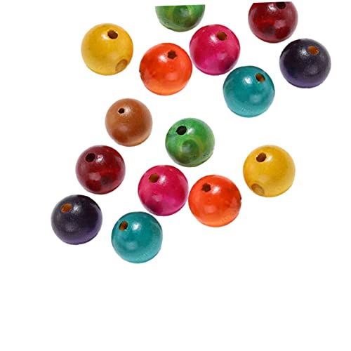 Hohopeti 100 Stück Bunte Holzperlen Durchmesser Runde Naturholzperlen mit Mini für DIY Schmuckherstellung Armbänder Halsketten Basteln für Mädchen Kreative Perlen Auffädeln Hohopeti 100 Stück Bunte Holzperlen Durchmesser Runde Naturholzperlen mit Mini für DIY Schmuckherstellung Armbänder Halsketten Basteln für Mädchen Kreative Perlen Auffädeln von Hohopeti