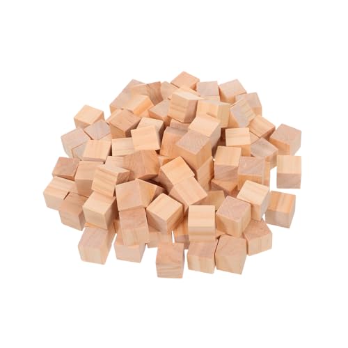 Hohopeti 100 Stück DIY Holzklötzchen Basteln Quadratische Holzwürfel Blanko Naturholz Bausteine für Erwachsene Kreative Holz Bauklötze Zubehör Hohopeti 100 Stück DIY Holzklötzchen Basteln Quadratische Holzwürfel Blanko Naturholz Bausteine für Erwachsene Kreative Holz Bauklötze Zubehör von Hohopeti