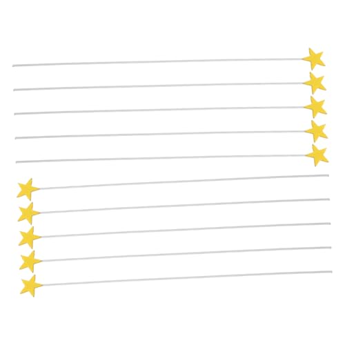 Hohopeti 100 Stück Goldene Star Cake Toppers Wiederverwendbare Fünfzackige Cupcake Picks für Geburtstag Hochzeit Shower Vielseitige Tortendekoration Elegante Party Kuchenaufleger von Hohopeti