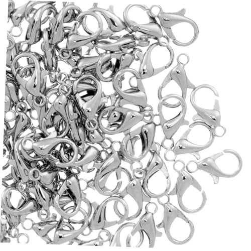 Hohopeti 100 Stück Kleine Karabinerverschlüsse aus Metalllegierung Langlebige Hummerklauenverschluss Clips für DIY Schmuckherstellung Geeignet für Halsketten und Armbänder Schmuckreparatur von Hohopeti