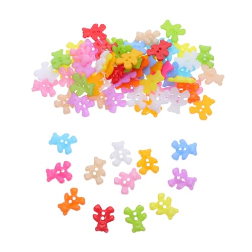 Hohopeti 100 Stück Kunststoff Bärchen Knöpfe für Diy Kleidung Verzierung Basteln Scrapbooking Flach Rückseite Nähen Tiermotiv Knöpfe Kreative Handarbeit Zubehör Hohopeti 100 Stück Kunststoff Bärchen Knöpfe für Diy Kleidung Verzierung Basteln Scrapbooking Flach Rückseite Nähen Tiermotiv Knöpfe Kreative Handarbeit Zubehör von Hohopeti