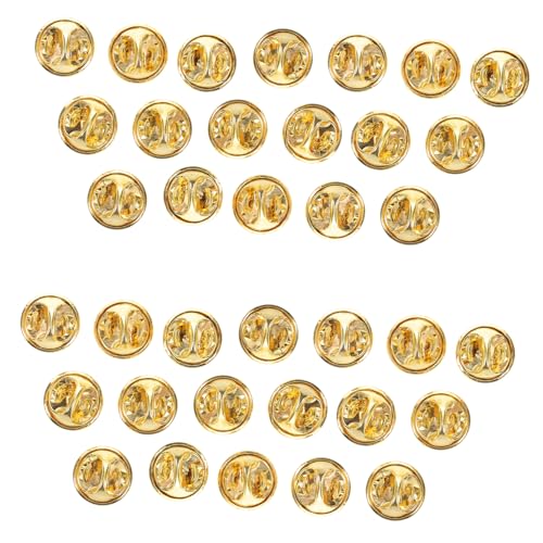 Hohopeti 100 Stück Messing Butterfly Clutch Pins Rückseiten Metall Verschlussbroschen für Anstecknadeln Krawattennadeln Hüte für Schmuckbefestigung Formelle Events und DIY Bastelarbeiten Hohopeti 100 Stück Messing Butterfly Clutch Pins Rückseiten Metall Verschlussbroschen für Anstecknadeln Krawattennadeln Hüte für Schmuckbefestigung Formelle Events und DIY Bastelarbeiten von Hohopeti