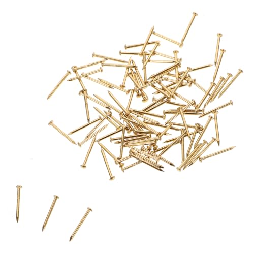 Hohopeti 100 Stück Messingnägel mit Rundem Kopf Antik Goldfarben Vintage Stil Rein aus Messing für Möbelbeschläge und DIY holzkisten Dekorative Nägel für Heimwerker und Möbelrestaurierung Hohopeti 100 Stück Messingnägel mit Rundem Kopf Antik Goldfarben Vintage Stil Rein aus Messing für Möbelbeschläge und DIY holzkisten Dekorative Nägel für Heimwerker und Möbelrestaurierung von Hohopeti