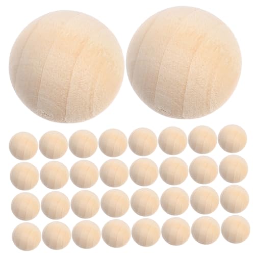 Hohopeti 100 Stück Natürliche Holzkugeln Ohne Loch Unlackierte Runde Holzperlen Für DIY Schmuck Basteln Lernspielzeug Handgemachte Dekoration Hohopeti 100 Stück Natürliche Holzkugeln Ohne Loch Unlackierte Runde Holzperlen Für DIY Schmuck Basteln Lernspielzeug Handgemachte Dekoration von Hohopeti