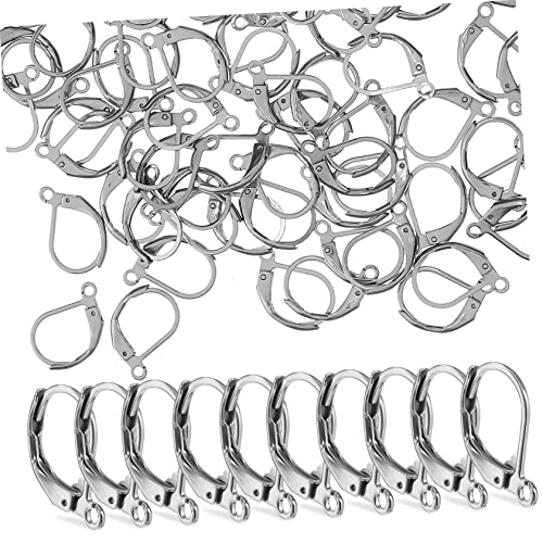 Hohopeti 100 Stück Ohrhaken für DIY Ohrringe Französische Lever Back Verschlüsse Nickelfrei Langlebig Elegant für Schmuckherstellung und Perlenanhänger Hohopeti 100 Stück Ohrhaken für DIY Ohrringe Französische Lever Back Verschlüsse Nickelfrei Langlebig Elegant für Schmuckherstellung und Perlenanhänger von Hohopeti