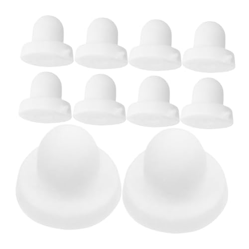 Hohopeti 100 Stück Ohrstecker-verschlüsse: Sichere Und Weiche Ohr-sicherheitsstopper, Weiße Silikon-ohrring-verschlüsse, Diy-schmuckzubehör Für Frauen Hohopeti 100 Stück Ohrstecker-verschlüsse: Sichere Und Weiche Ohr-sicherheitsstopper, Weiße Silikon-ohrring-verschlüsse, Diy-schmuckzubehör Für Frauen von Hohopeti