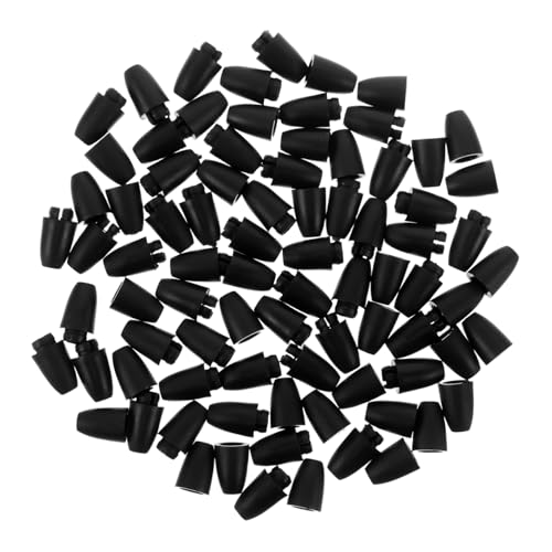 Hohopeti 100 Stück Schwarze Kunststoff Breakaway Clasps mit Kompaktem Fass Design Sichere Abnehmbare Verbinder für Halsketten Armbänder und Lanyards für Schmuckherstellung und DIY Projekte von Hohopeti