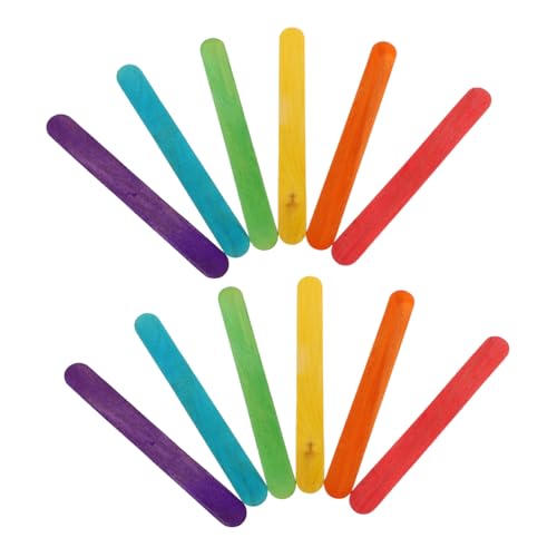Hohopeti 100 Stück Teiliges Bunte Holzstäbchen für Basteln und Eis Langlebige Glatte Holzstäbe für DIY projekte für Erwachsene Vielseitig Verwendbar für Eiscreme und Kreativarbeiten Hohopeti 100 Stück Teiliges Bunte Holzstäbchen für Basteln und Eis Langlebige Glatte Holzstäbe für DIY projekte für Erwachsene Vielseitig Verwendbar für Eiscreme und Kreativarbeiten von Hohopeti