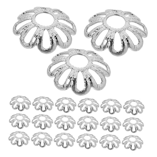Hohopeti 100 Stück Teiliges Filigrane Edelstahl Perlenkappen Langlebige Schmuckkomponenten mit Elegantem Design für DIY Armbänder Halsketten und Ohrringe Vielseitig und Benutzerfreundlich Hohopeti 100 Stück Teiliges Filigrane Edelstahl Perlenkappen Langlebige Schmuckkomponenten mit Elegantem Design für DIY Armbänder Halsketten und Ohrringe Vielseitig und Benutzerfreundlich von Hohopeti