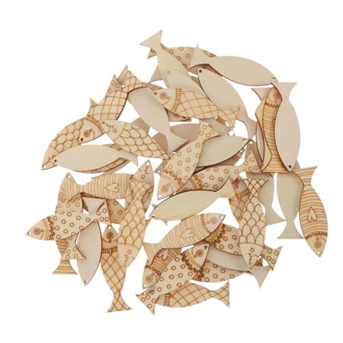 Hohopeti 100 Stück Teiliges Holzfische Deko zum Bemalen Unfertige Mediterrane DIY Holzanhänger für Bastelprojekte Seaside Dekoration für Kinderzimmer und Kreative Gestaltung Hohopeti 100 Stück Teiliges Holzfische Deko zum Bemalen Unfertige Mediterrane DIY Holzanhänger für Bastelprojekte Seaside Dekoration für Kinderzimmer und Kreative Gestaltung von Hohopeti