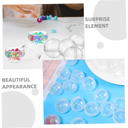 Hohopeti 100 Stück Transparente Große Befüllbare Kunststoffkapseln für Spielzeugautomaten Vielseitige Überraschungskugeln Partygeschenke und Füllmaterial für Ostern und Feiern Hohopeti 100 Stück Transparente Große Befüllbare Kunststoffkapseln für Spielzeugautomaten Vielseitige Überraschungskugeln Partygeschenke und Füllmaterial für Ostern und Feiern von Hohopeti