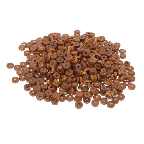Hohopeti 1000 Stück Holzperlen Flach Braun Große Holz Spacer Beads für DIY Armbänder Halsketten Schmuckherstellung Bastelperlen Zubehör Hohopeti 1000 Stück Holzperlen Flach Braun Große Holz Spacer Beads für DIY Armbänder Halsketten Schmuckherstellung Bastelperlen Zubehör von Hohopeti