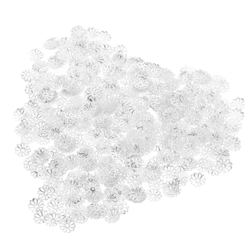 Hohopeti 1000 Stück Teiliges Metall Blüten Perlenkappen für Schmuckherstellung Geprägte Spacer Beads Caps Vintage Silberfarben für Armbänder Halsketten DIY Perlen Auffädeln Hohopeti 1000 Stück Teiliges Metall Blüten Perlenkappen für Schmuckherstellung Geprägte Spacer Beads Caps Vintage Silberfarben für Armbänder Halsketten DIY Perlen Auffädeln von Hohopeti